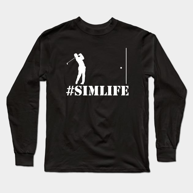 Golf Simulator Long Sleeve T-Shirt by TriHarder12